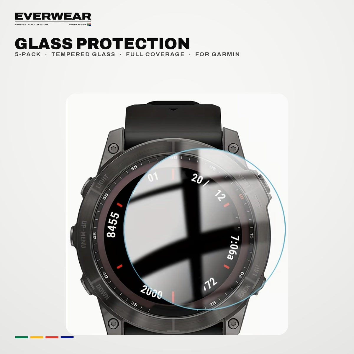 5-Pack Tempered Glass Screen Protector | For Garmin Fenix & Forerunner